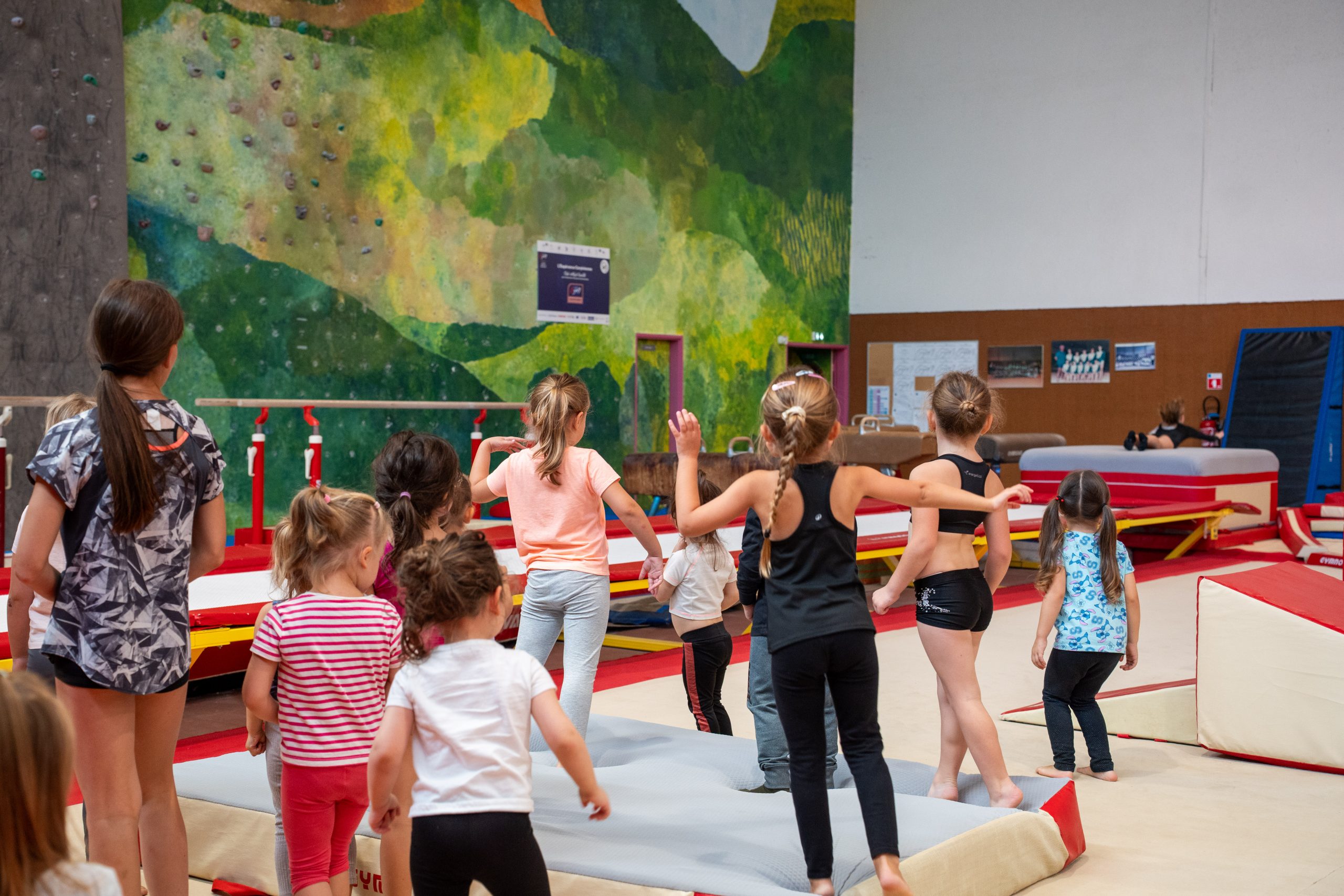 Gymnastes de l&rsquo;Espérance Carpinienne lors de la rentrée