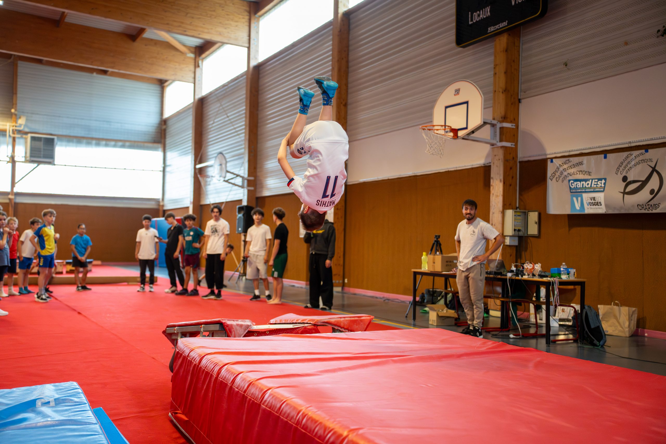 Franchissement d&rsquo;obstacles en parkour